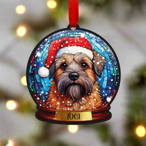 Border Terrier Snow Globe Decoration